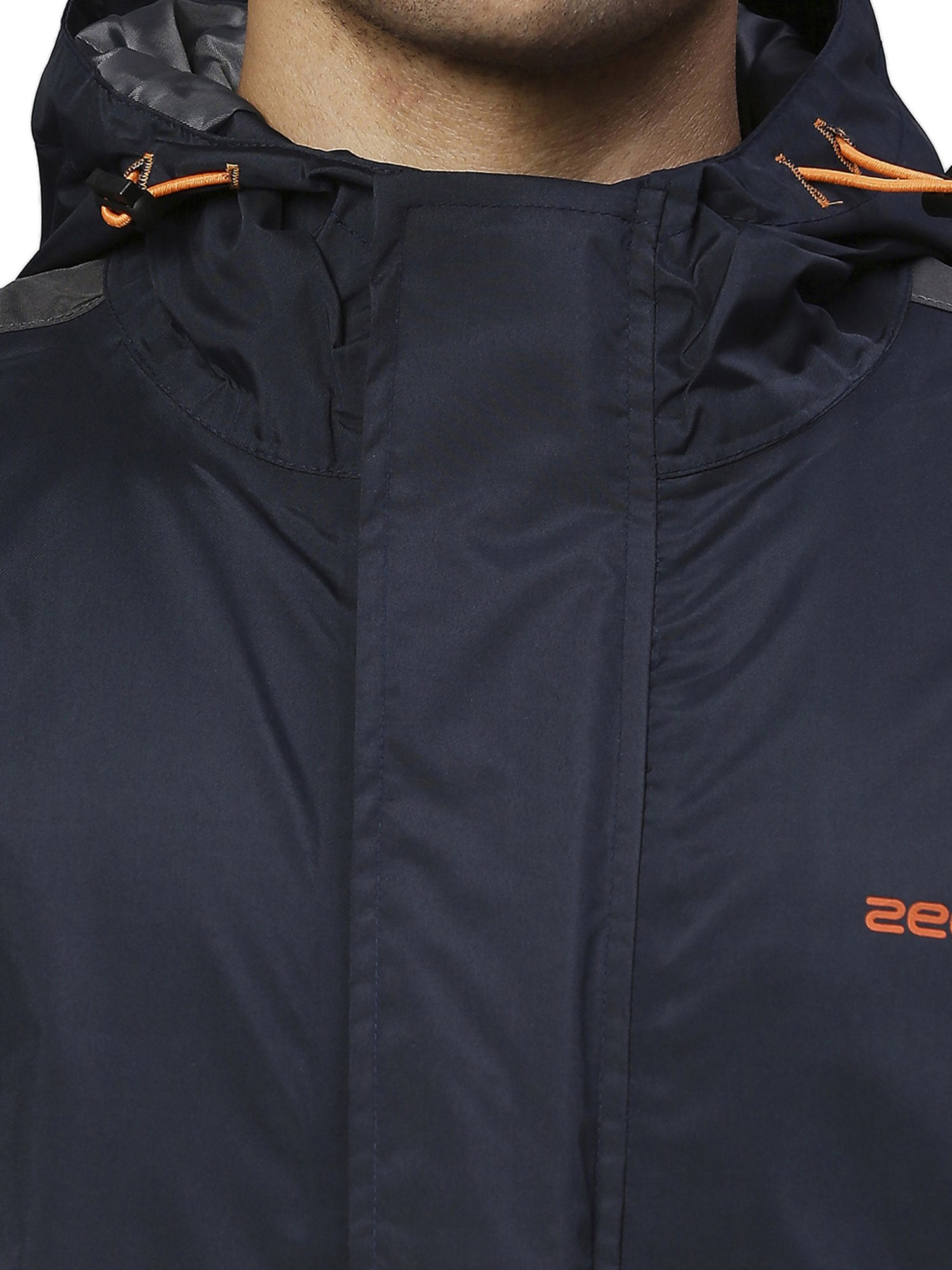 Zeel Navy & Grey Raincoat Set