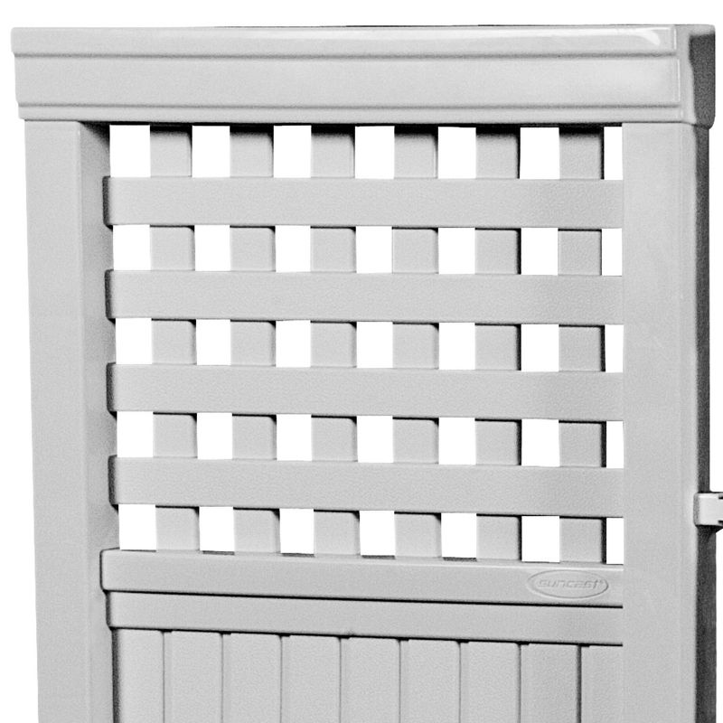 44" Resin Lattice Design Screen Enclosure White - Suncast