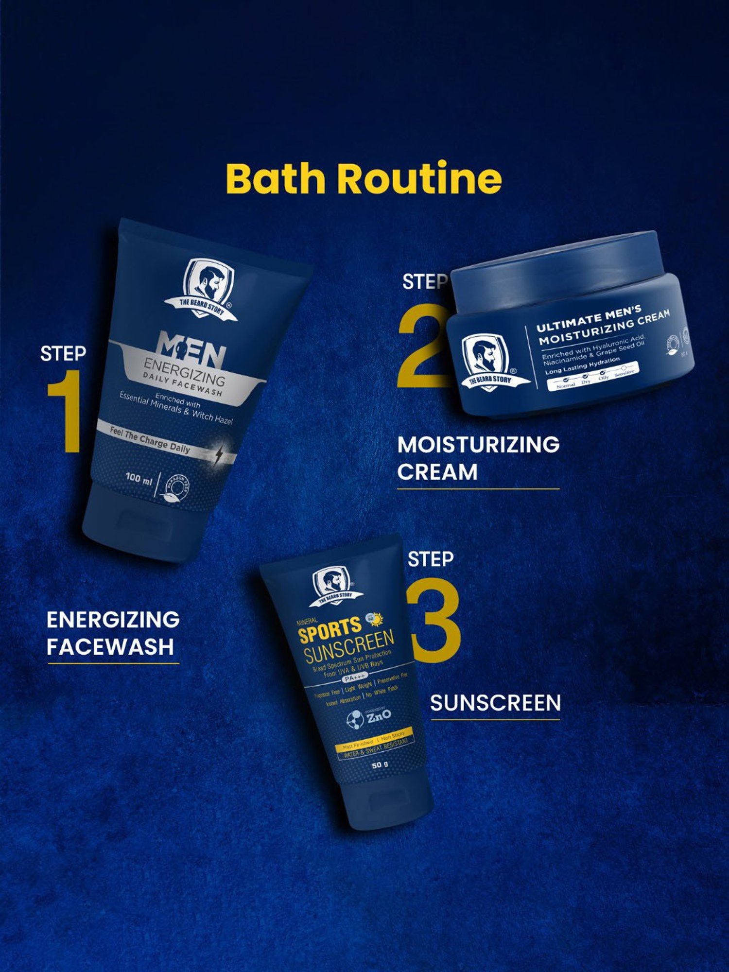 The Beard Story Energizing Daily Face Wash for Men - 100 ml