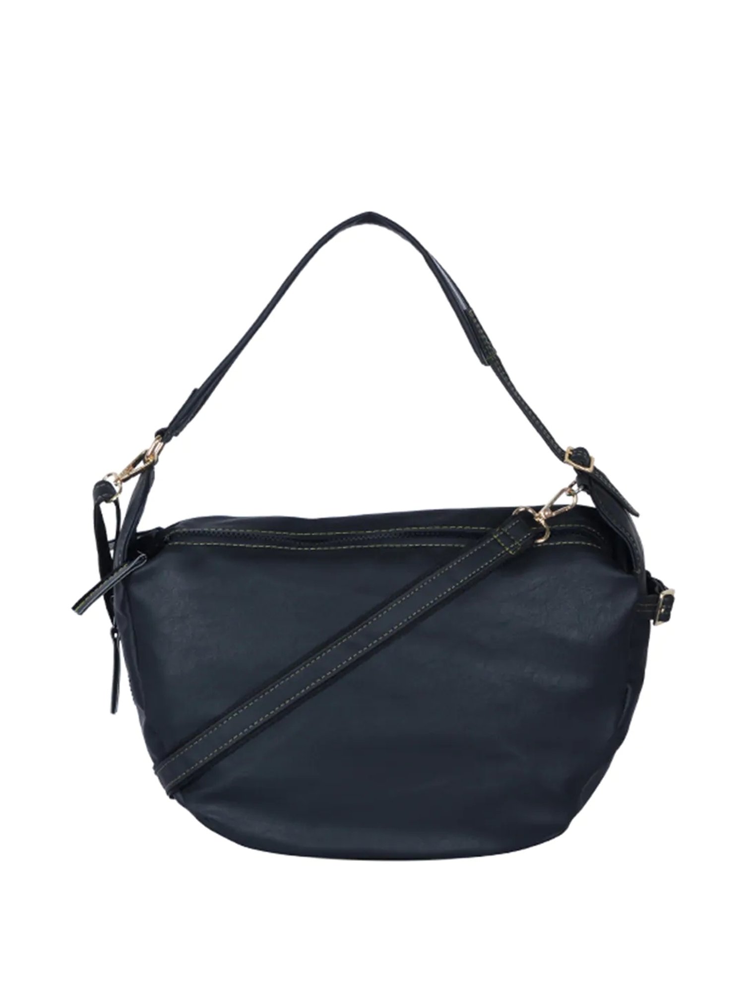 Baggit Tacker Auplin Black Solid Medium Handbag