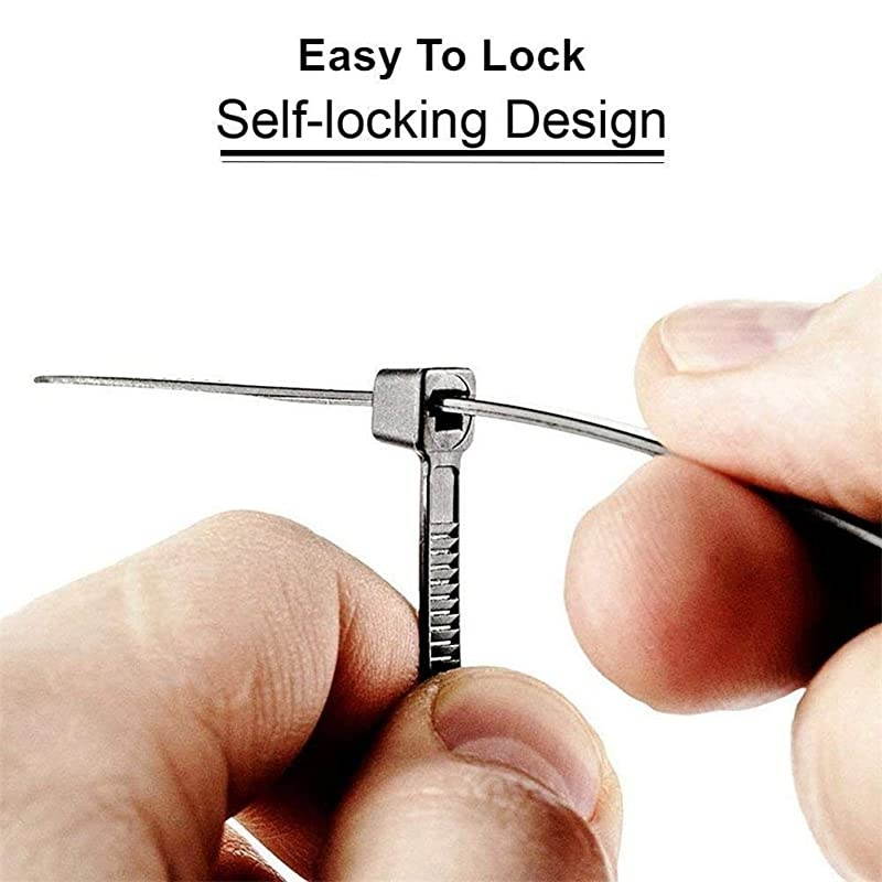 Cable Zip Ties 12 inch 100 Pack Black Heavy Duty Cable Ties SelfLocking Plant ties with Tensile Strength 120 LB