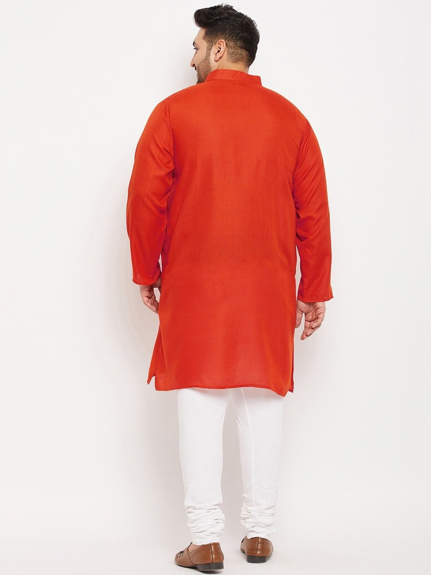 Bigbanana Orange Regular Fit Kurta