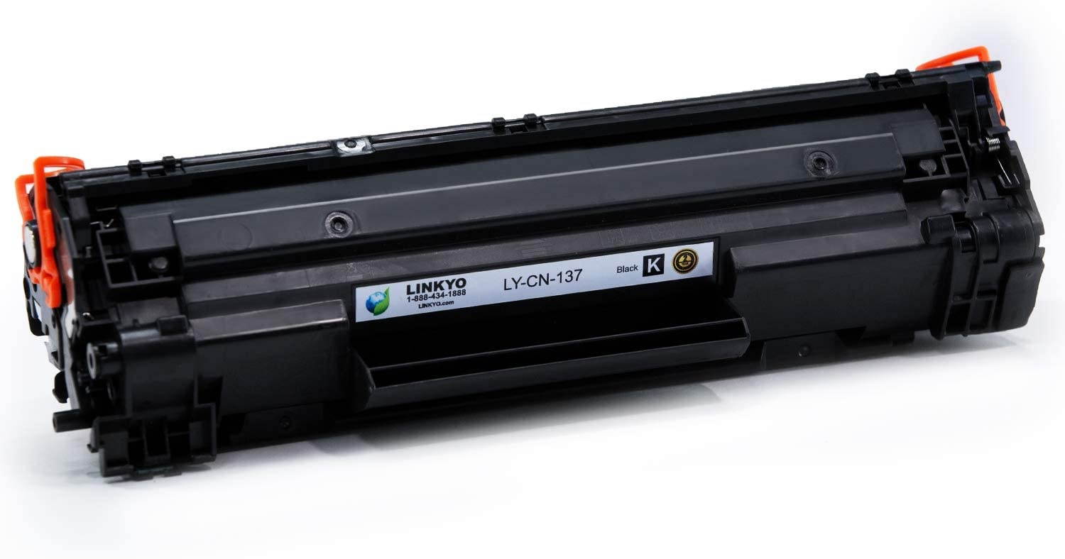LINKYO Compatible Toner Cartridge Replacement for Canon 137 9435B001AA (Black, 2-Pack)