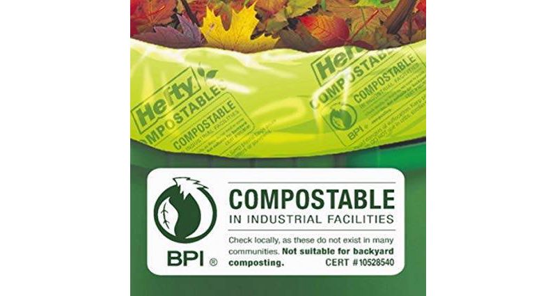 Hefty Compostable Lawn & Leaf Trash Bags -  33 Gallon - 6ct