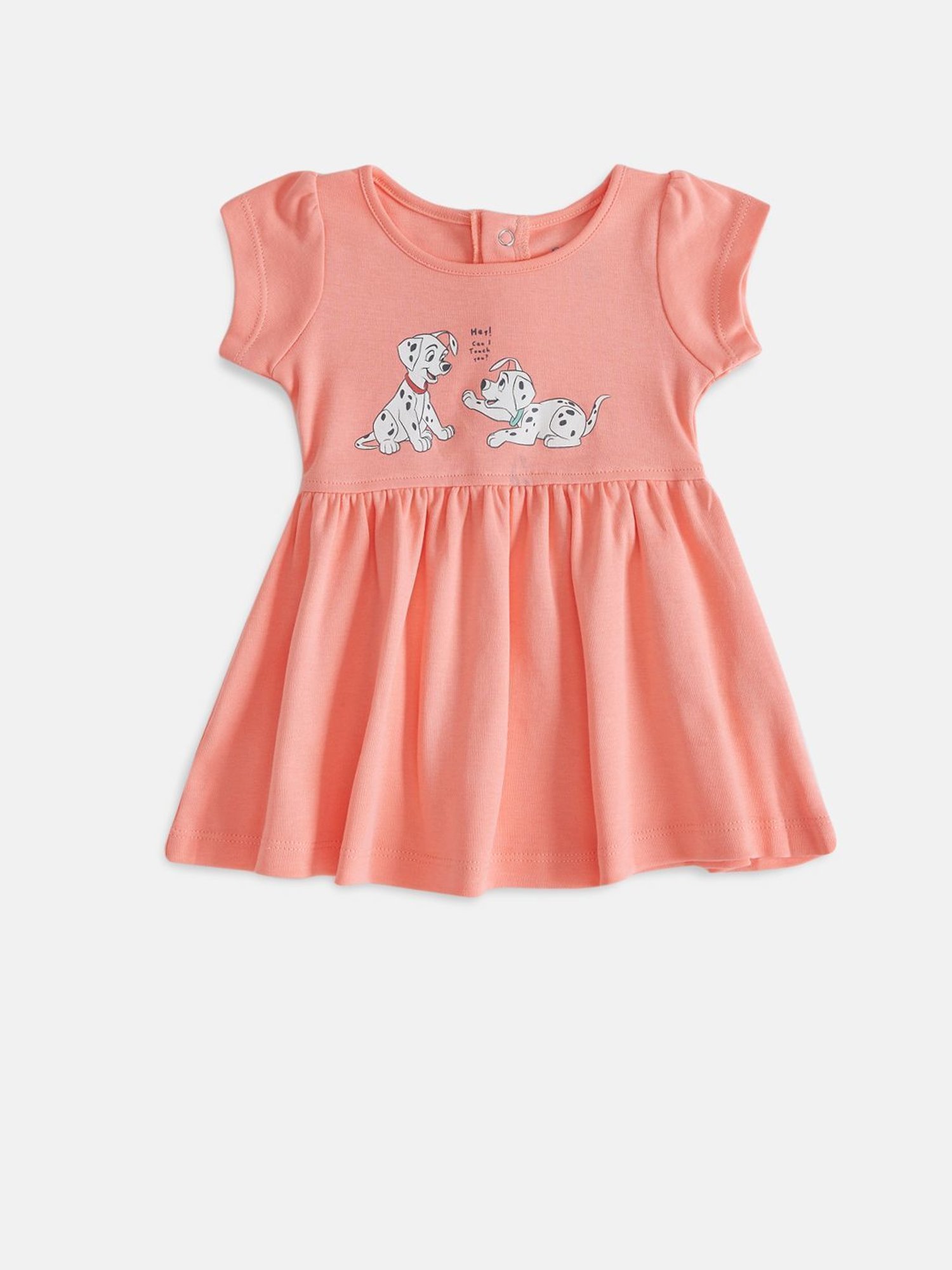 Pantaloons Baby Yellow & Coral Printed Dress (Pack Of 2)