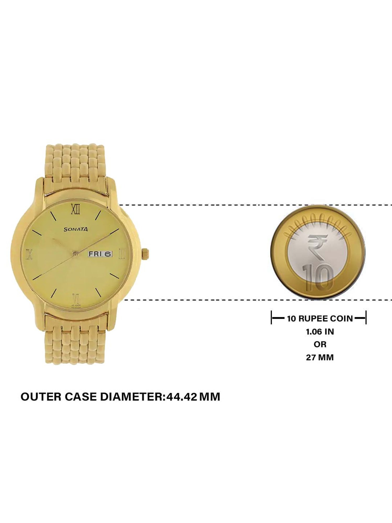 Sonata NP7954YM02W Analog Watch for Men