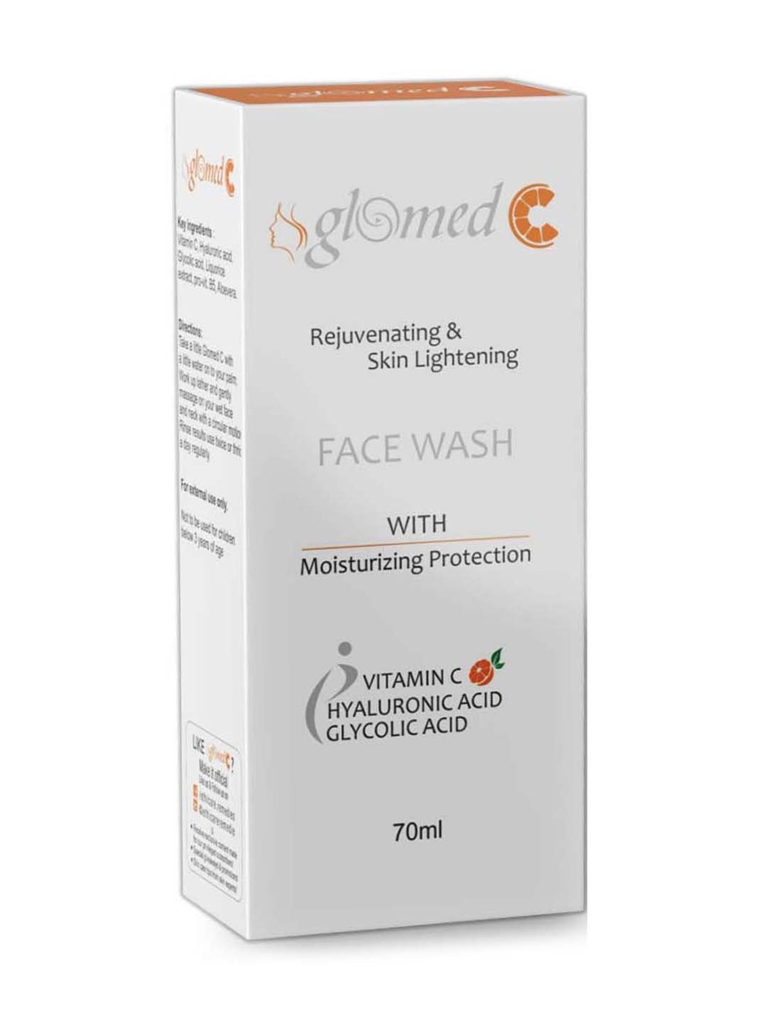 Glomed C Skin Lightening Face Wash - 70 ml