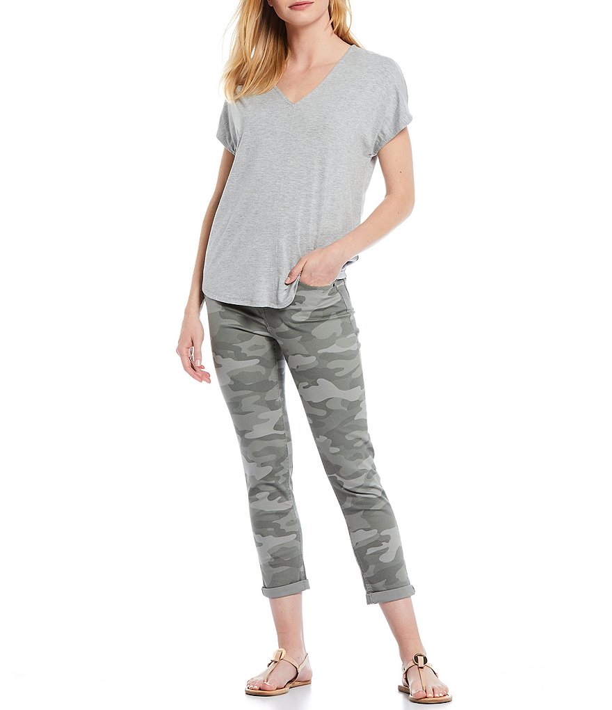Gibson & Latimer Perfect Fit Crop Skinny Camo Twill Pants
