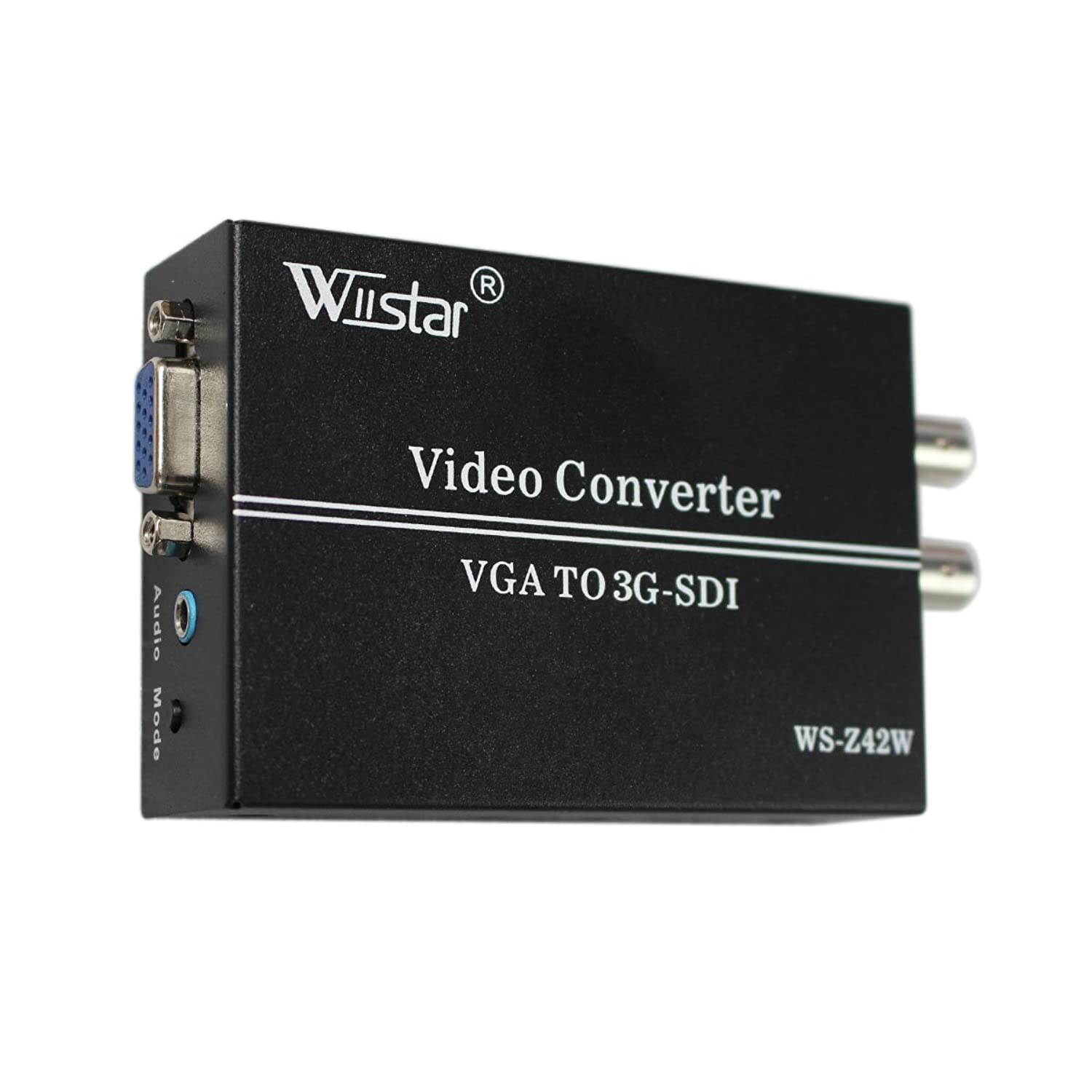 Wiistar VGA+Audio to HD SD 3G SDI Converter for PC SDI Monitor