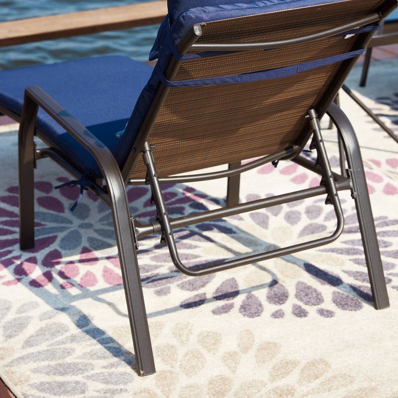 3pc Sling Reclining Patio Lounger - Patio Festival