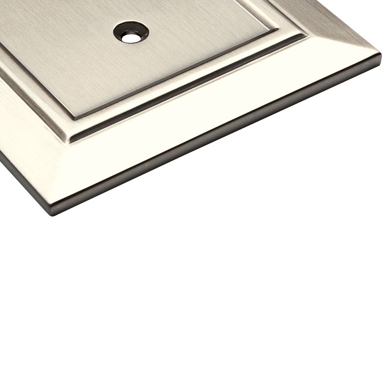 Franklin Brass Classic Architecture Double Duplex Wall Plate Nickel