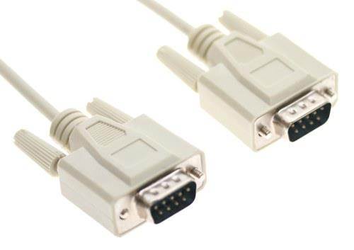 CableMax 3ft. Male to Male DB9 Data Cable, Serial Cable 9-Connductor Molded Shielded Cable