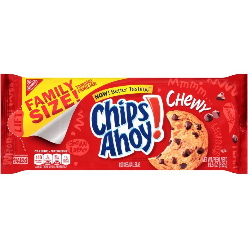 Chips Ahoy! Chocolate Chip - Chewy Cookies - Family Size - 19.5oz