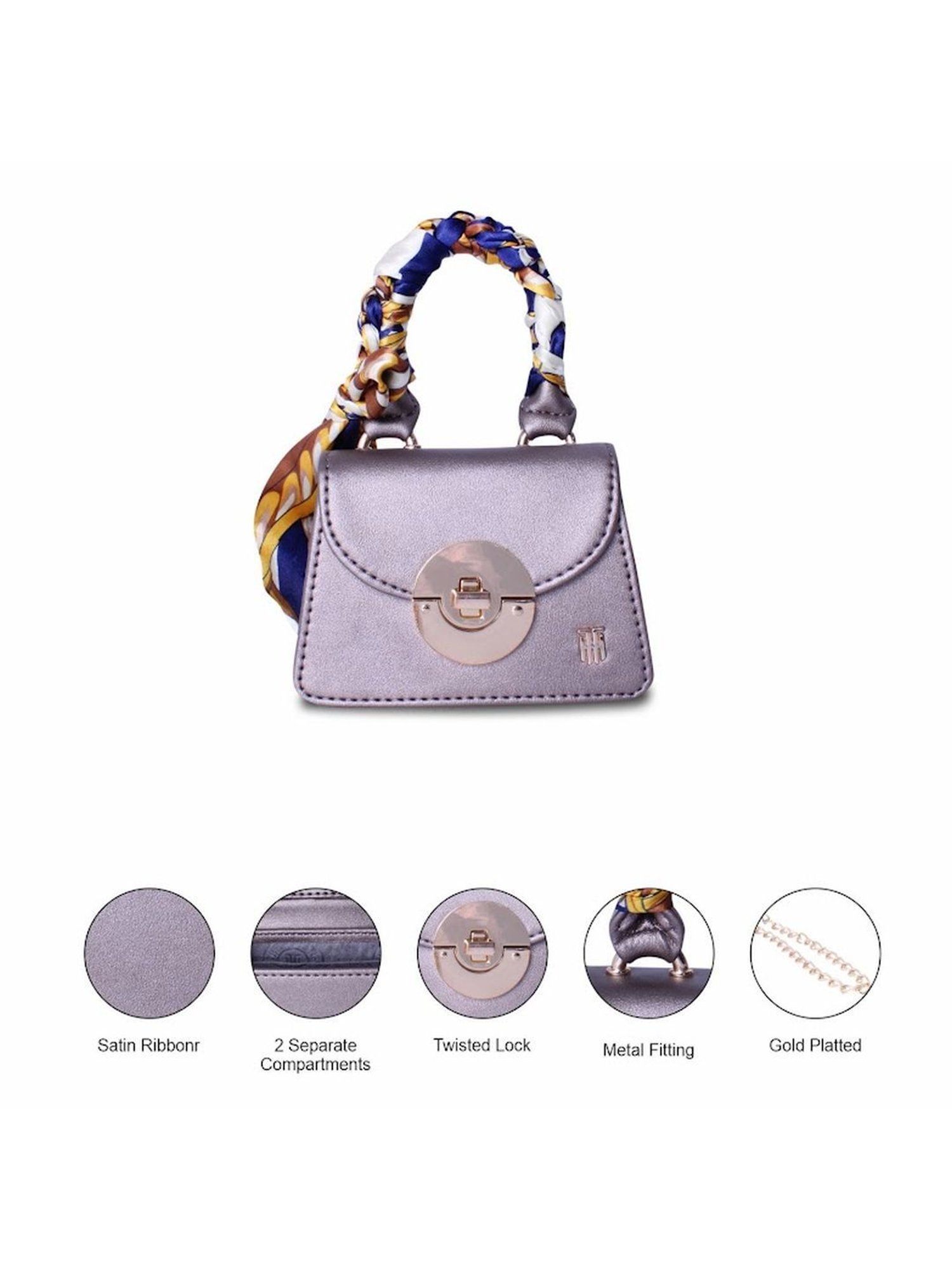 THE HOLISTIK Vibrance Brown Solid Small Handbag