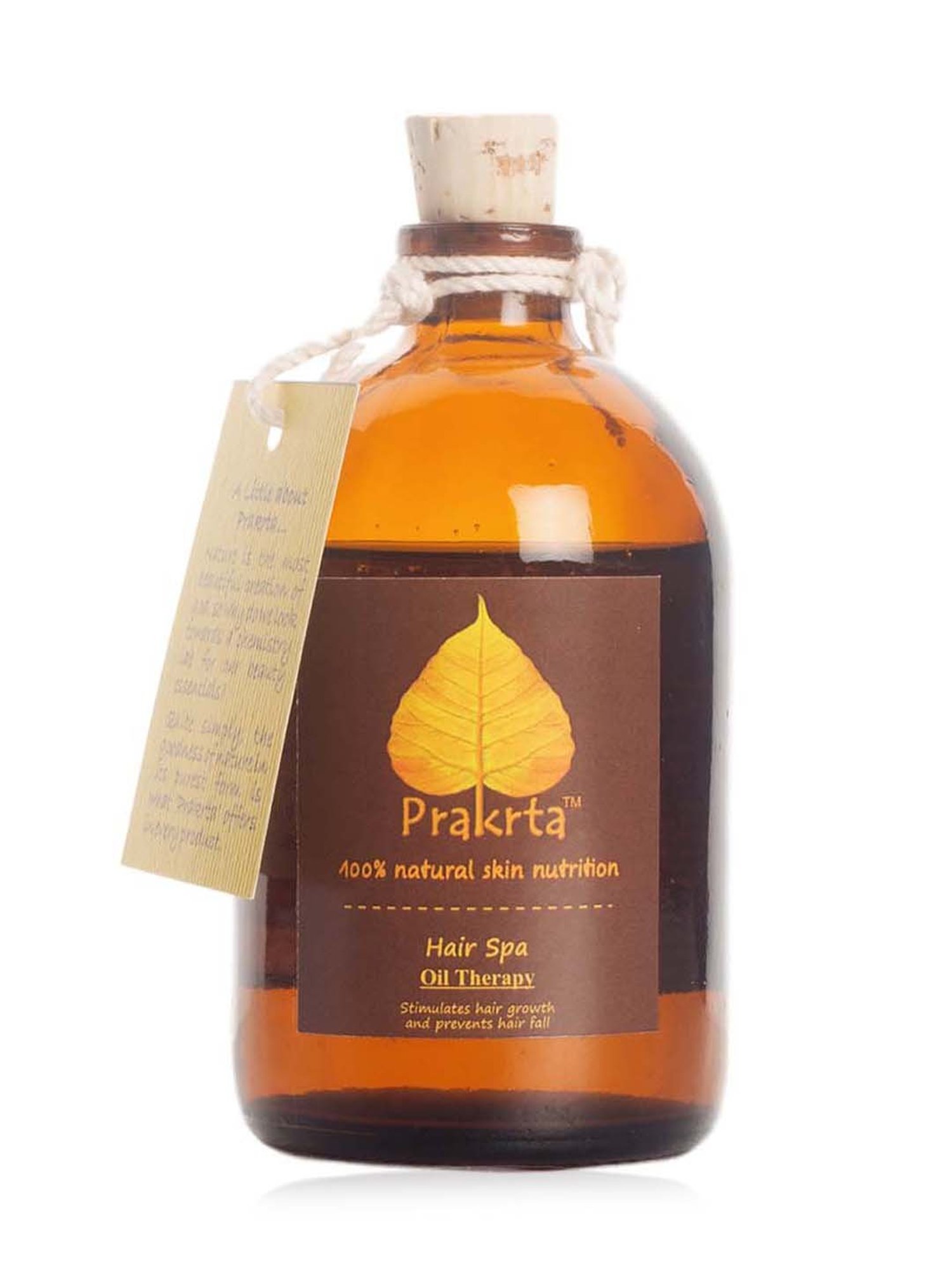 Prakrta Hair Spa Oil Therapy - Hair Oil To Prevent Hair Fall and Provide Deep Conditioning - 100 ml