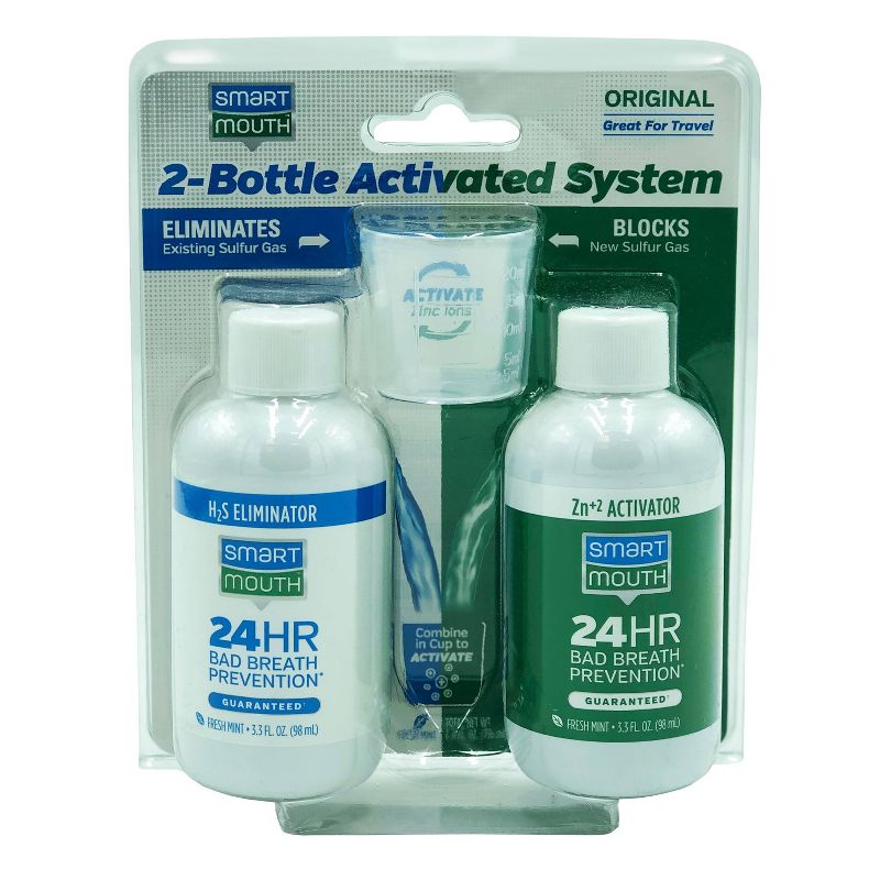SmartMouth Original Activated Breath Rinse 2-Bottle System