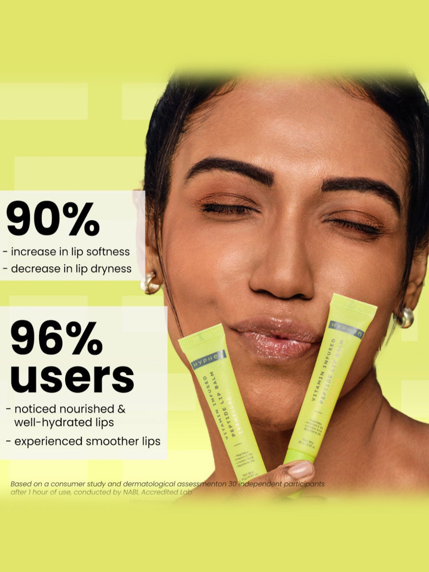 Hyphen Vitamin Infused Lip Balms Peach & Vanilla with All I Need Lipscreen Combo