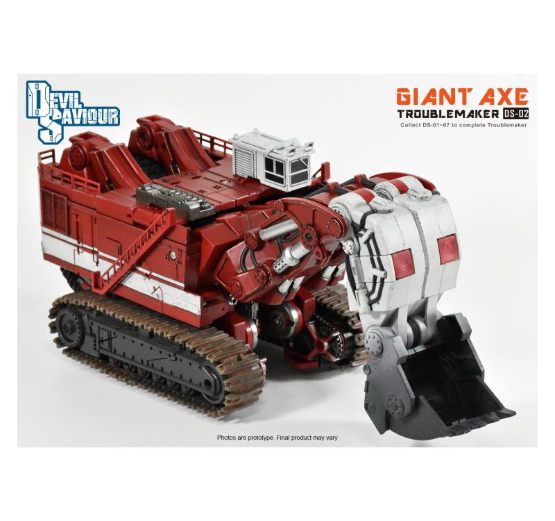 DS-02 Giant Axe | Devil Saviour Construction Combiner Action figures