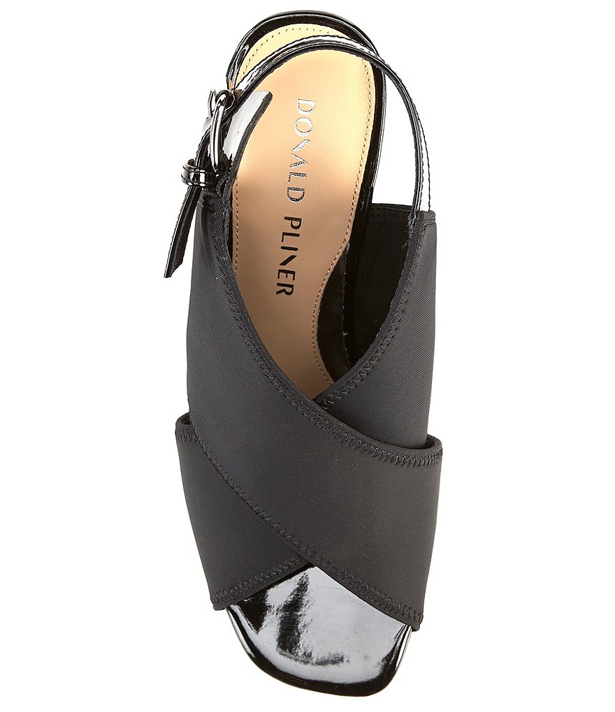 Donald Pliner Pyper Slingback Croco Printed Heel Dress Sandals