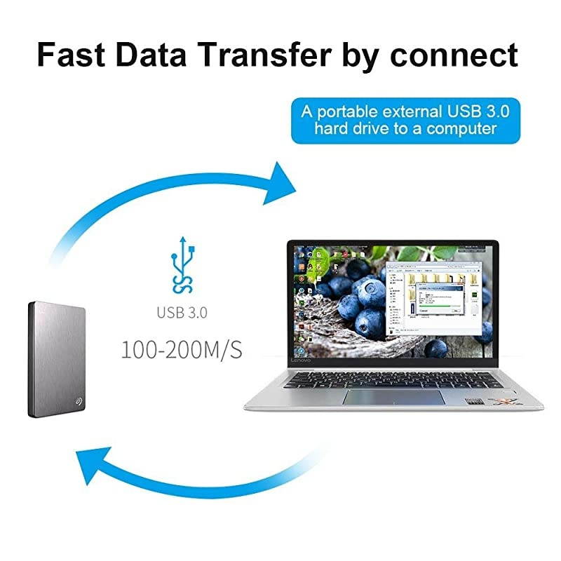 Micro B Hard Drive Cable USB 30 to Micro USB 30 Charge Sync Cord with Aluminum ConnectorData Wire for Toshiba Canvio WD External Hard Drive Samsung Galaxy S5 Note 3 and More6FT