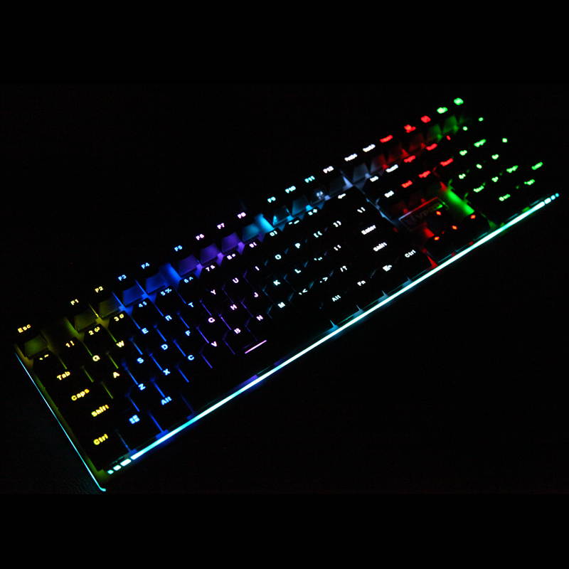Rapoo V720 RGB Backlight Mechanical Gaming Keyboard 108 Keys N-Key Rollover Mechanical Switch Computer Gaming Keyboard