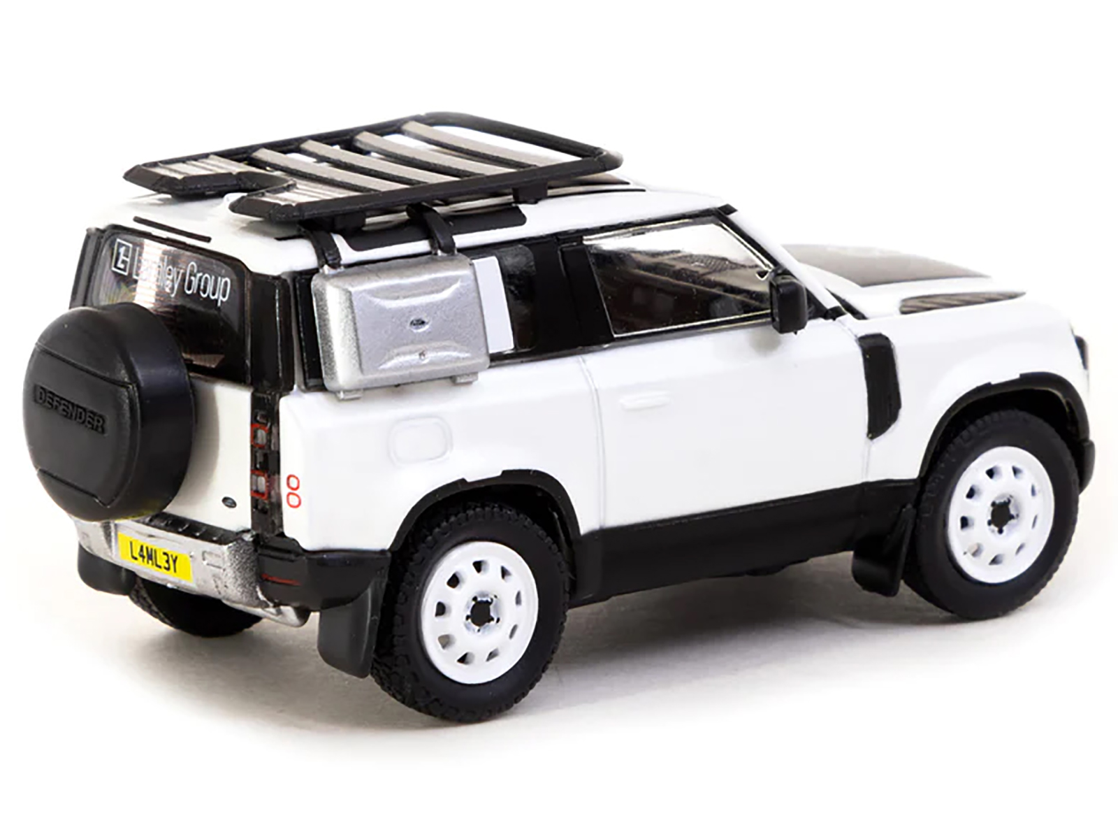 1985 Land Rover Defender 110 County Station Wagon Russet Brown with White Top Limited Edition to 1800 pieces Worldwide 1/64 Diecast Model Car by Mini GT