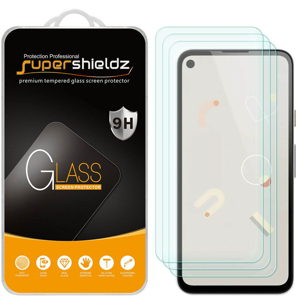 [3-Pack] Supershieldz Tempered Glass Screen Protector for Google Pixel 4a