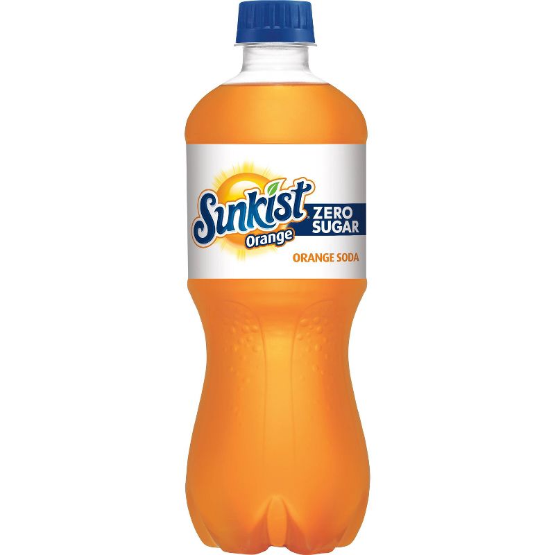Sunkist Zero Sugar Orange Soda - 20 fl oz Bottles