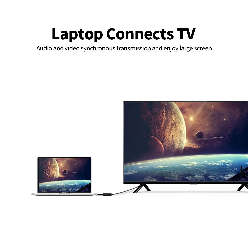 VENTION VGA to HD Adapter with USB2.0 and Audio Jack and Power Supply VGA Converter VGA Male to HD Female for Laptop/PC Connect TV Projector 1m (Black)