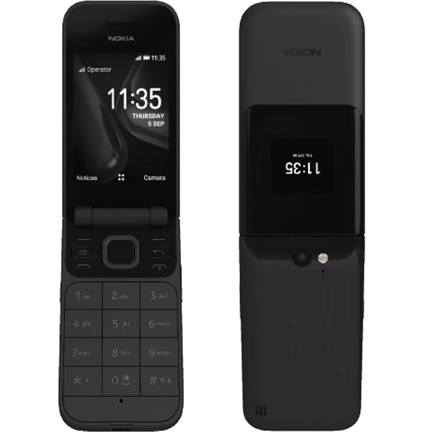 Nokia 2720 Flip Dual-SIM 4GB ROM + 515MB RAM (GSM Only | No CDMA) Factory Unlocked 4G/LTE Keypad Phone - (Red) - International Version