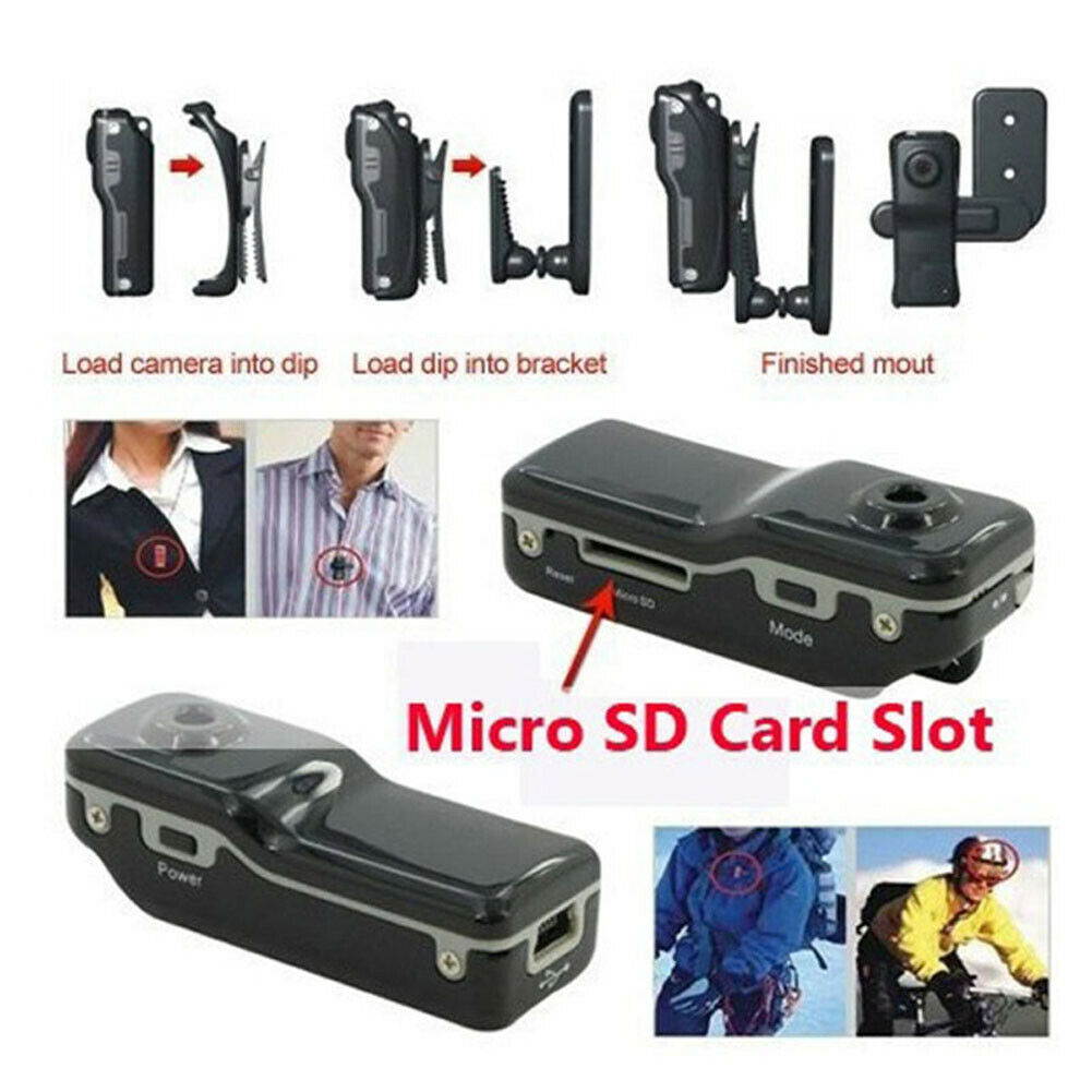 HD Mini Spy DV Camera Digital Video Recorder Camcorder Web cam Hidden Video Recorder For Webcam Helmet Bike Motorbike Hiking Sports