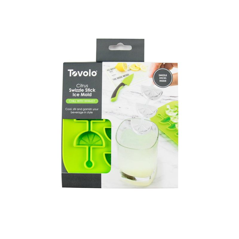 Tovolo Citrus Swizzle Stick Ice Mold Spring Green