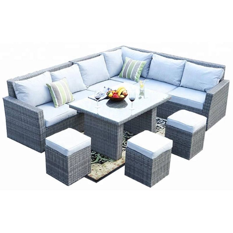 Ivy 8pc Wicker Patio Conversation Set - Direct Wicker