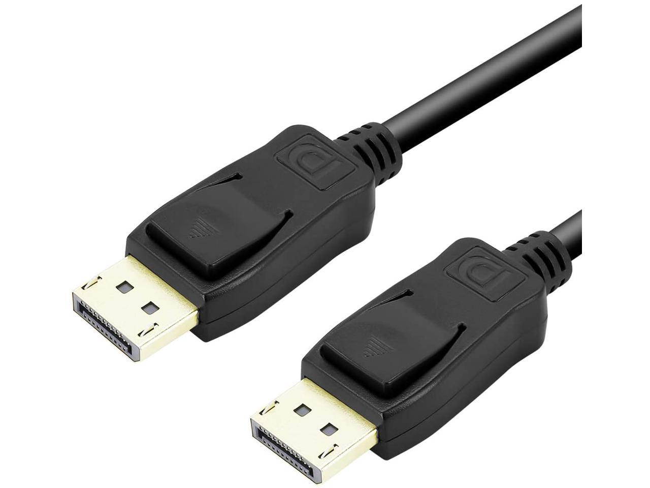 SA DisplayPort Cable 5ft(1.5m) DP Cable- [4K@60Hz] Display Port Cable High Speed DisplayPort to DisplayPort Cable for PC, Laptop, TV etc - (DP to DP Cable) Black (5Ft)