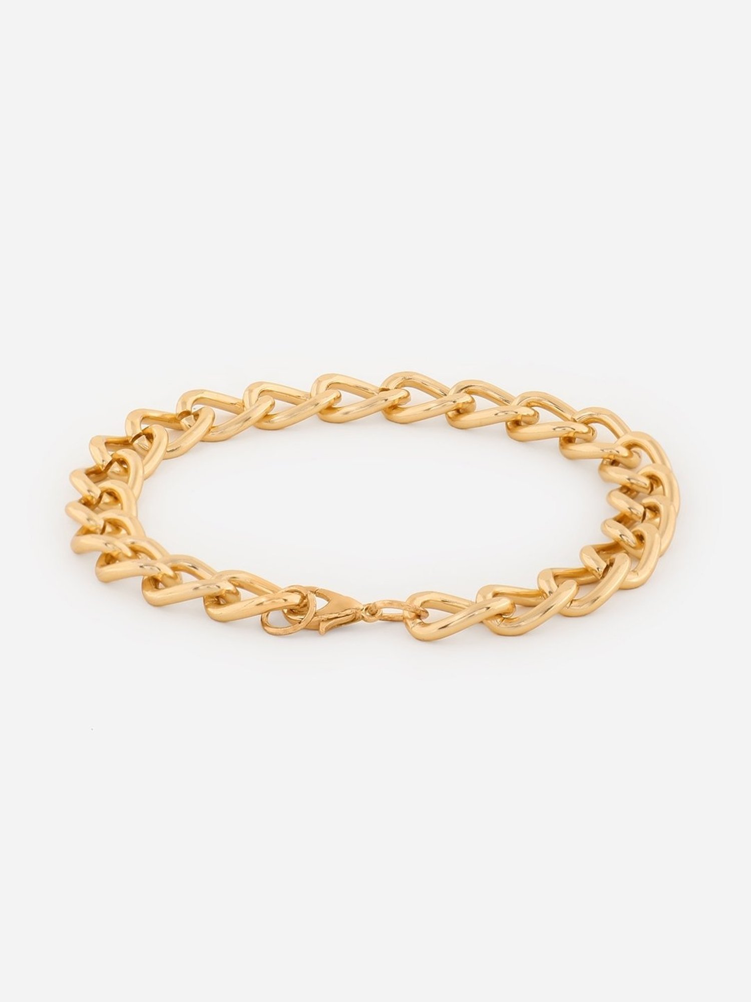 ToniQ Gold-Plated Linked Chain Bracelet for Women