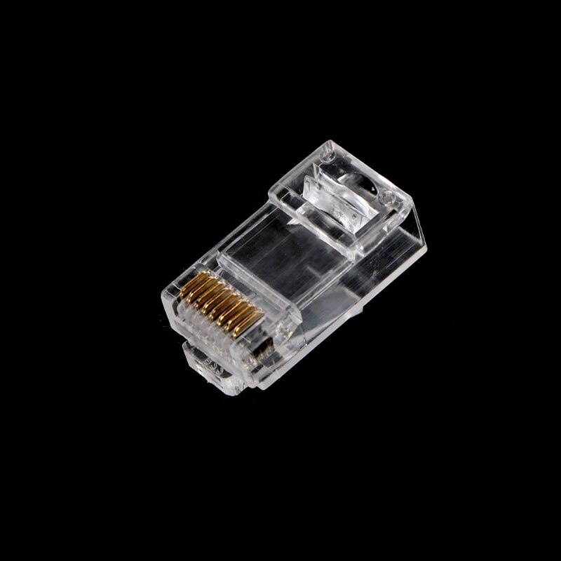 Lejiahong 100Pcs RJ45 CAT6 8-Pin Modular Plugs UTP Unshielded Version With Loading Bar