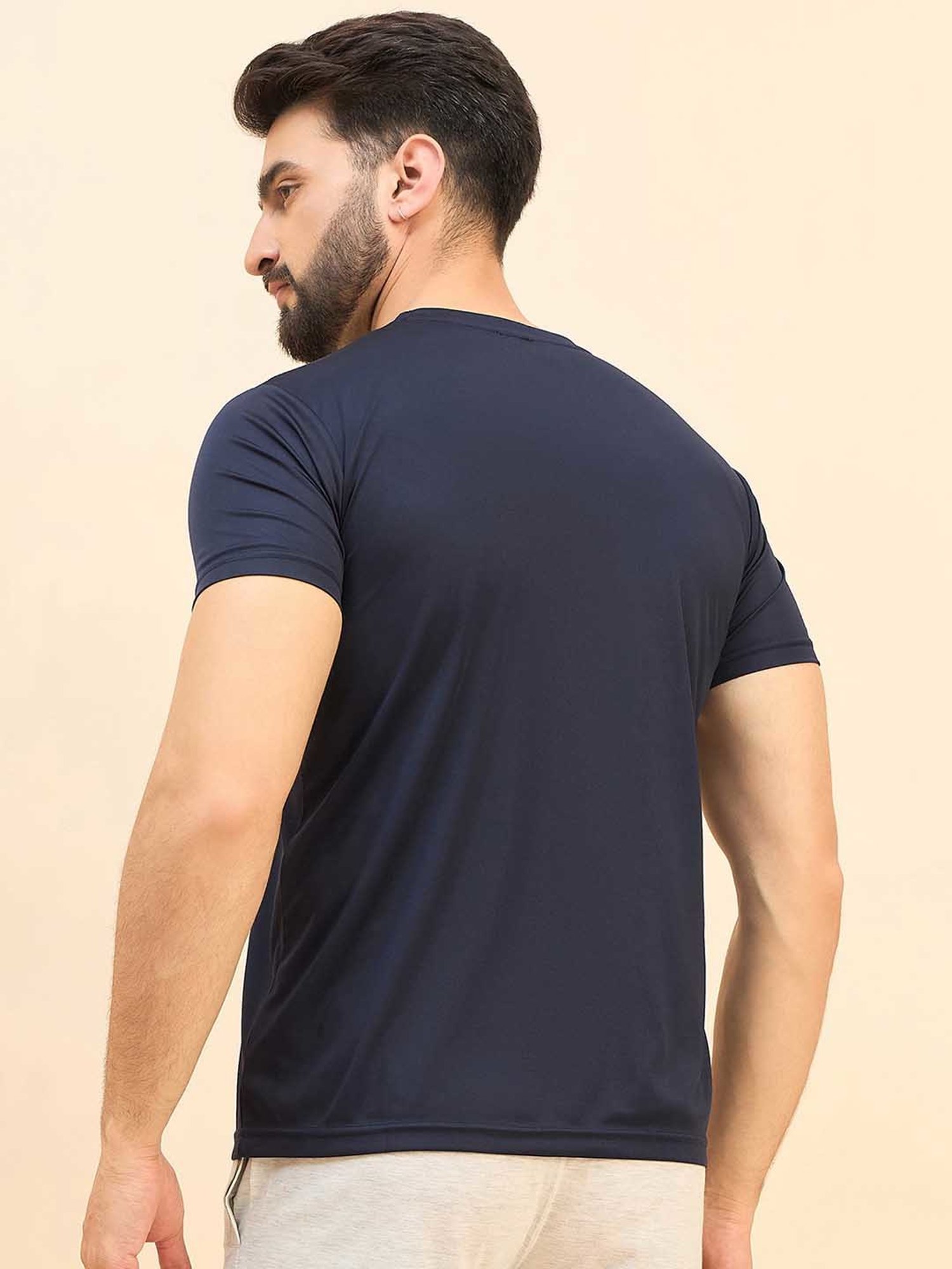 Sweet Dreams Navy Regular Fit Crew T-Shirt