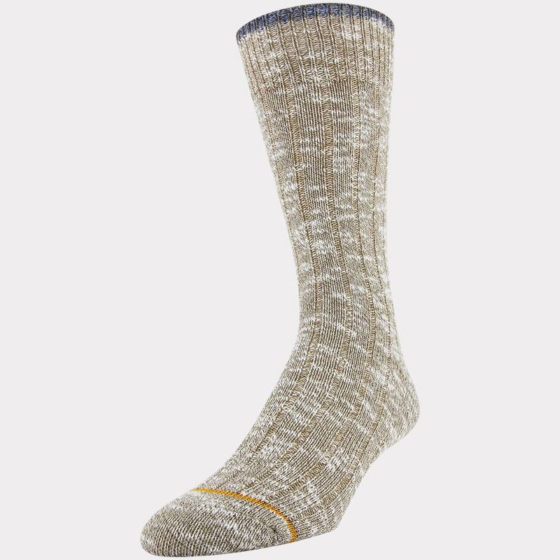Signature Gold by GOLDTOE Men's Native Nomad Crew Tipper Antique Socks 2pk - Gold 6-12.5