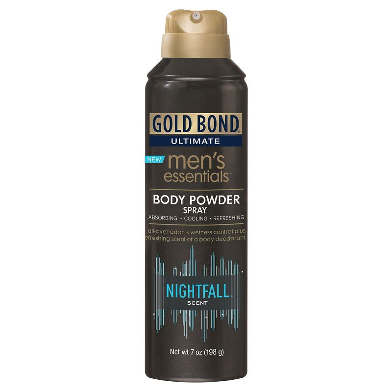 Gold Bond Ultimate Men's Essentials Body Powder Spray Nightfall - 7oz