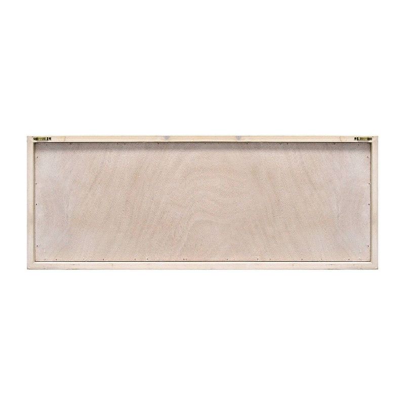 31.5" x 11.81" Floral Family Wall Décor White/Blue - Stratton Home Décor