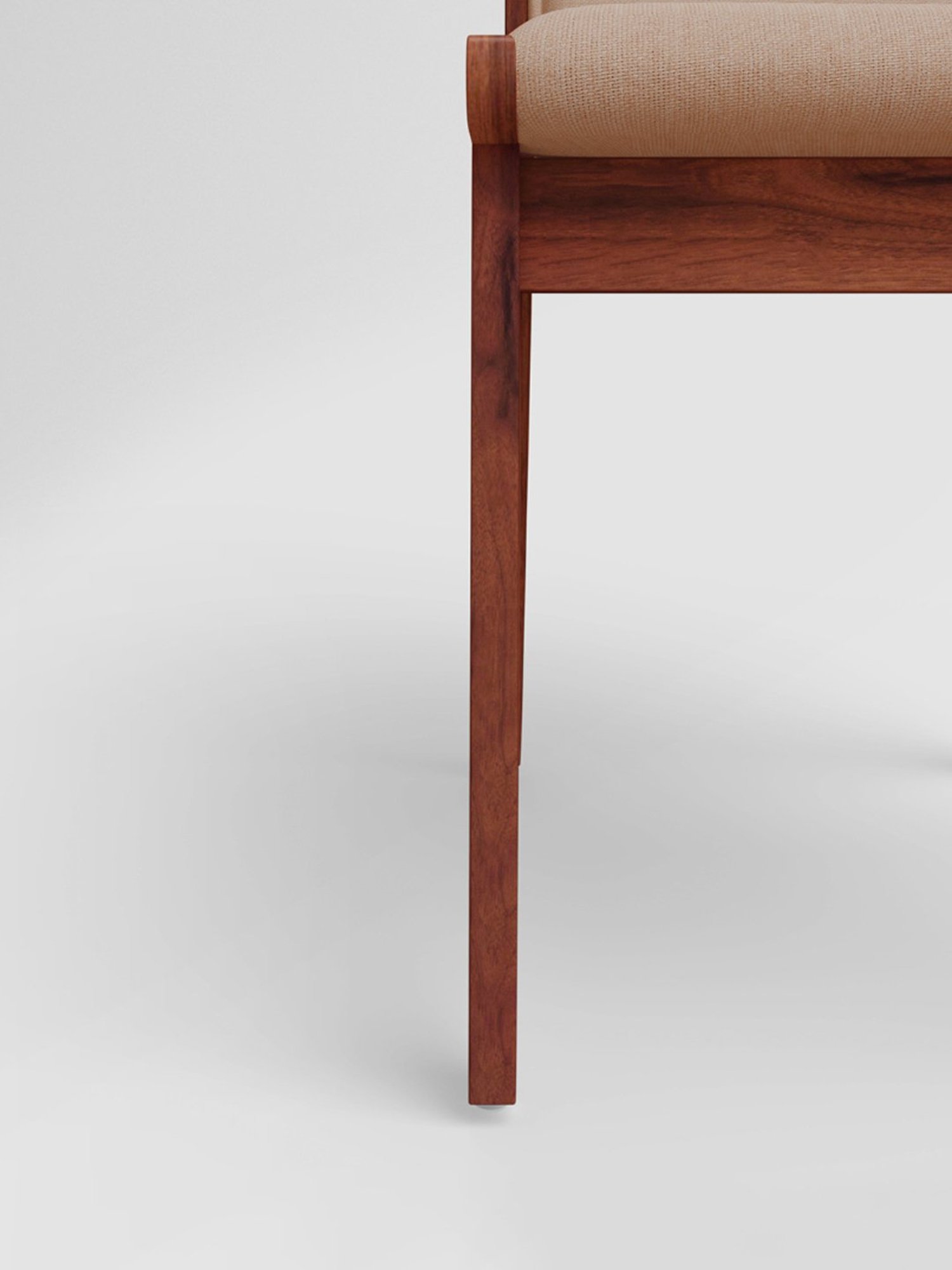 Godrej Interio Bliss Beige Sheesham Wood Dining Chair (Set of 2)