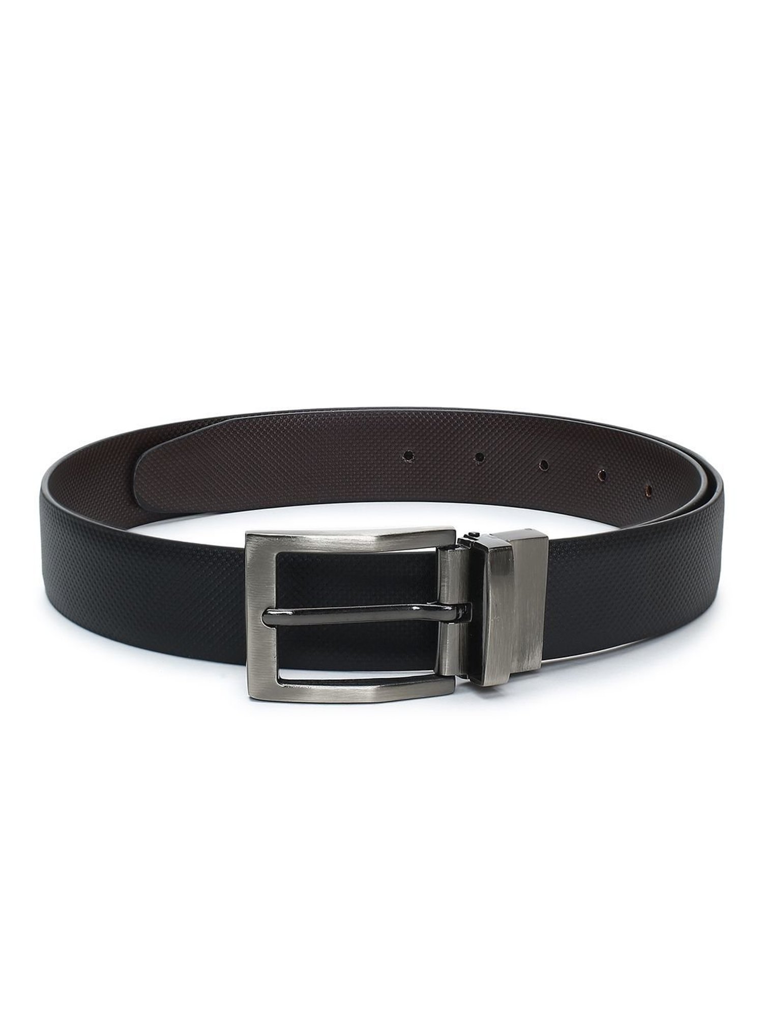 Crusset Black Formal Belt for Men