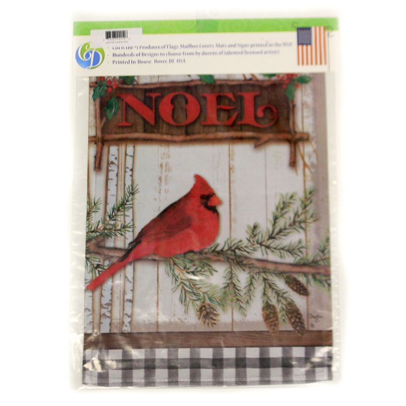 Home & Garden 18.0" Cardinal Noel Flag Double Sided Custom Decor  -  Flags