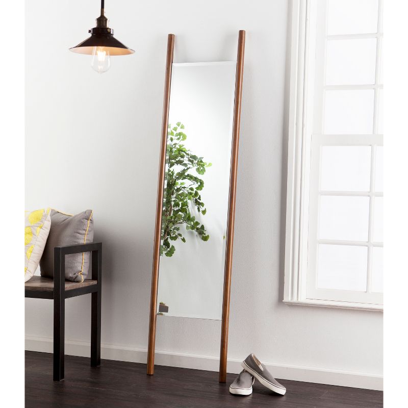 70"x 17" Swain Leaning Floor Mirror Dark Tobacco - Holly & Martin