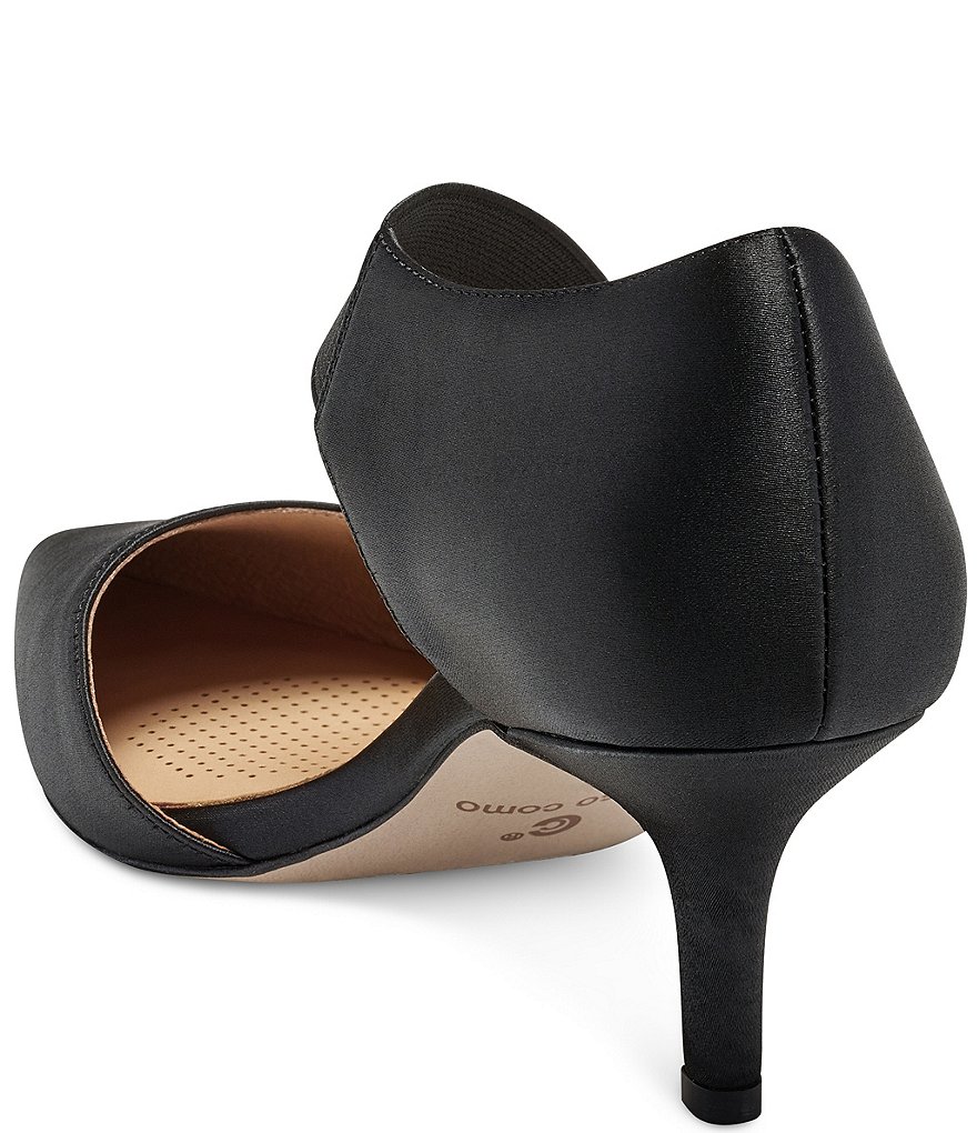 CC Corso Como Denice Asymmetrical Satin Pointed Toe Pumps