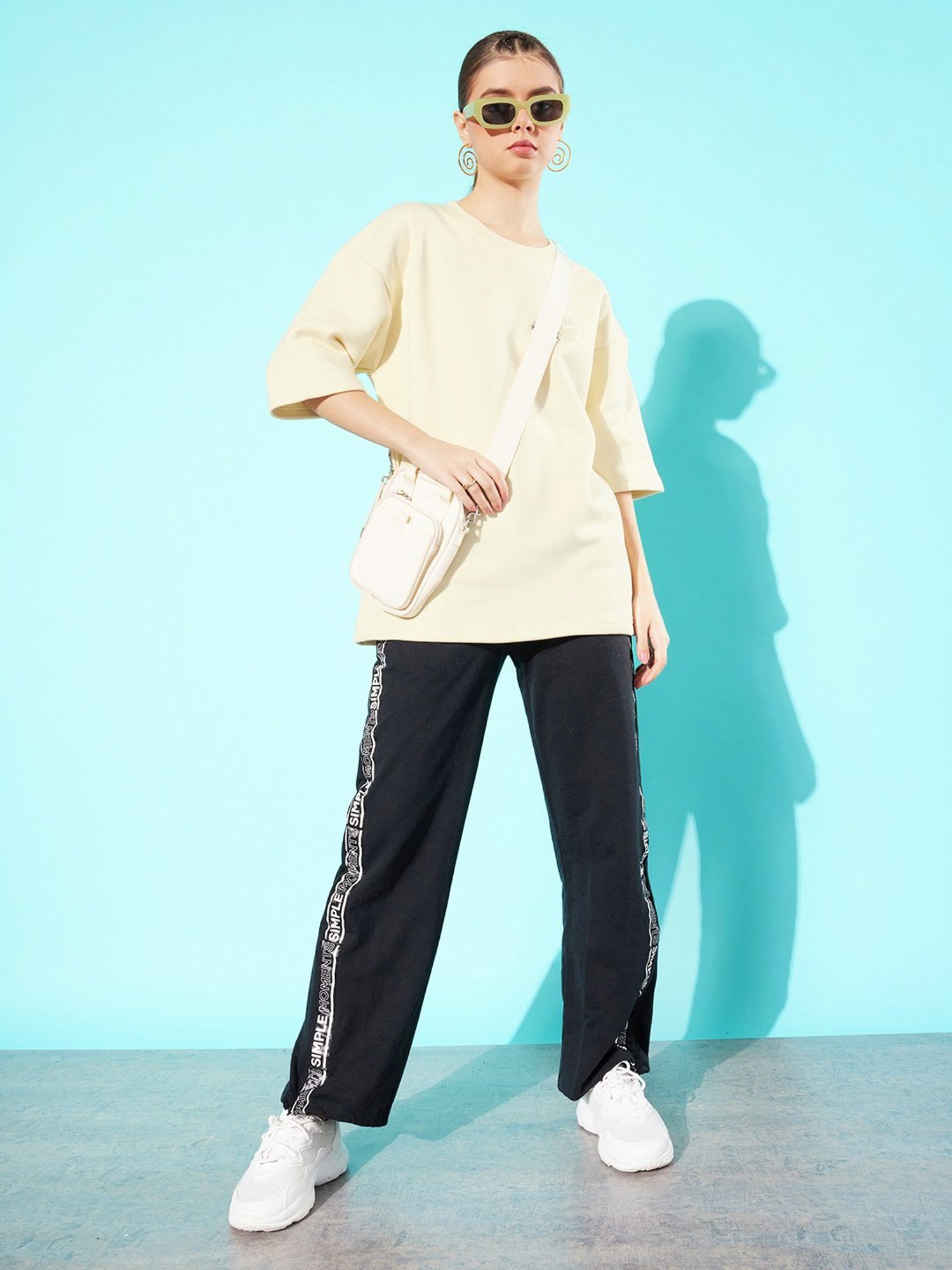 Difference of Opinion Off White Fleece Oversized Sweatshirt