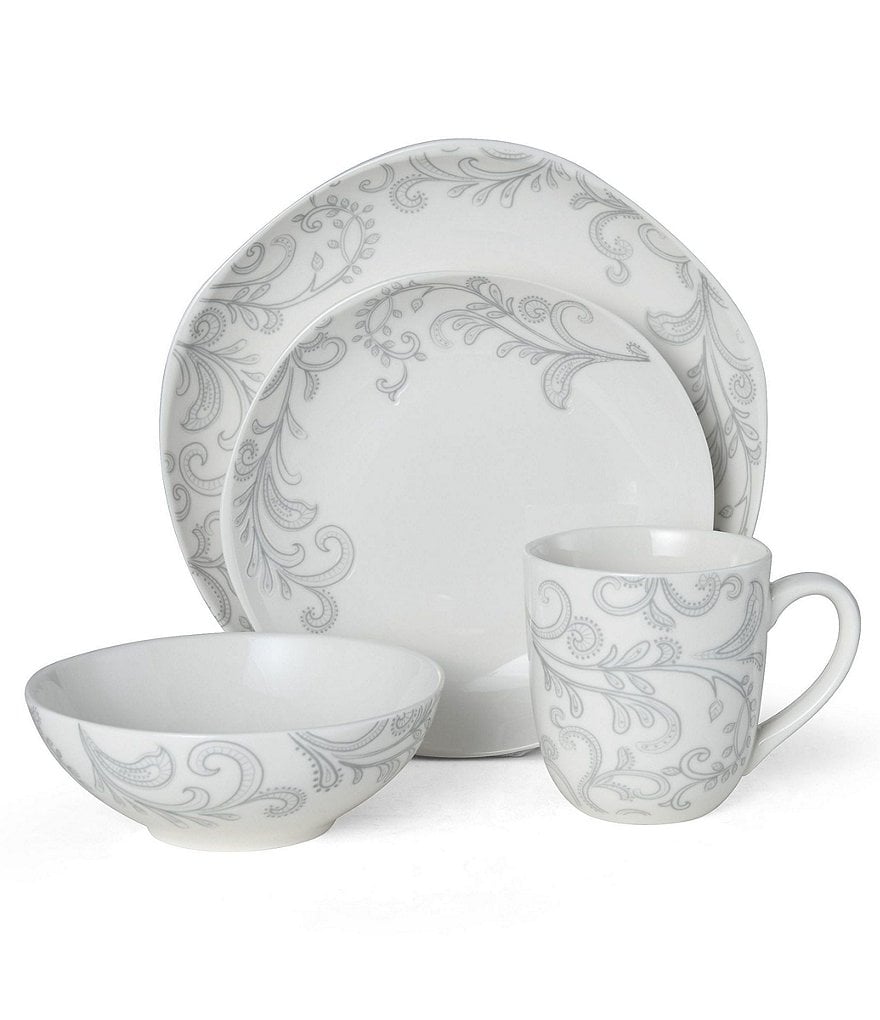 Fitz and Floyd Organic Curves Maddi 16-Piece Place Setting