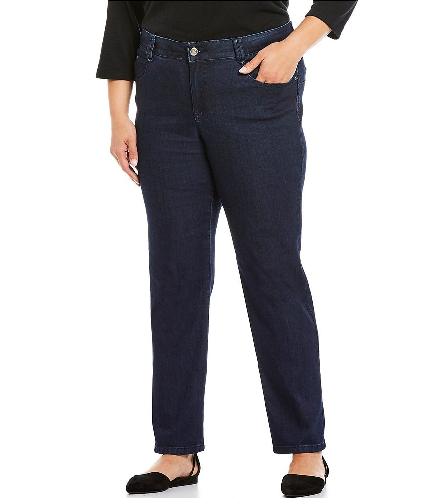 Democracy Plus Size Ab-Solution Capri Skimmer Jean