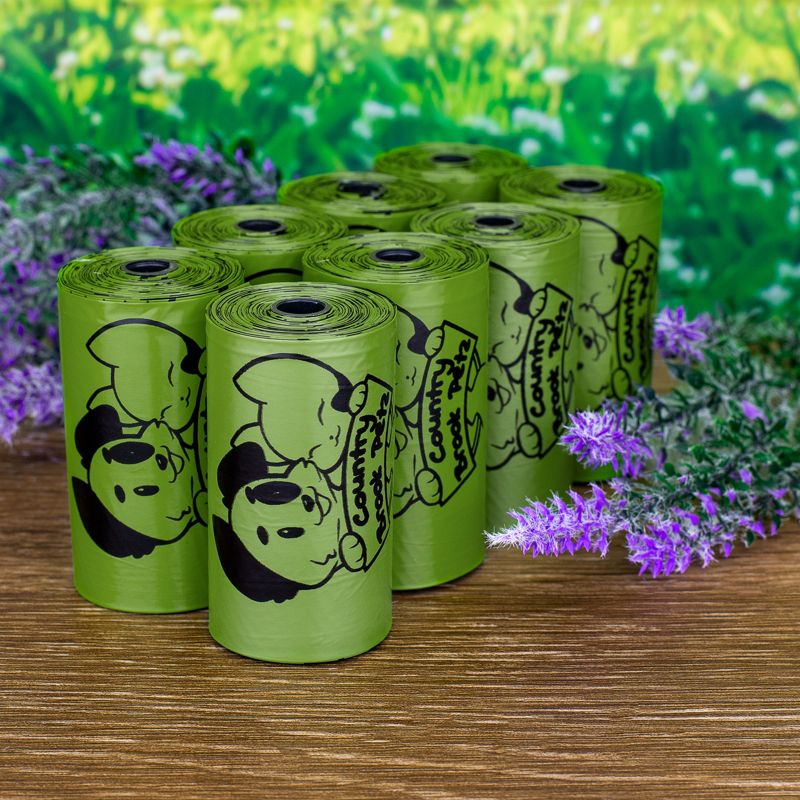 120 Count Country Brook Petz Lavender Scented Potty Time Waste Bags, 8 Rolls