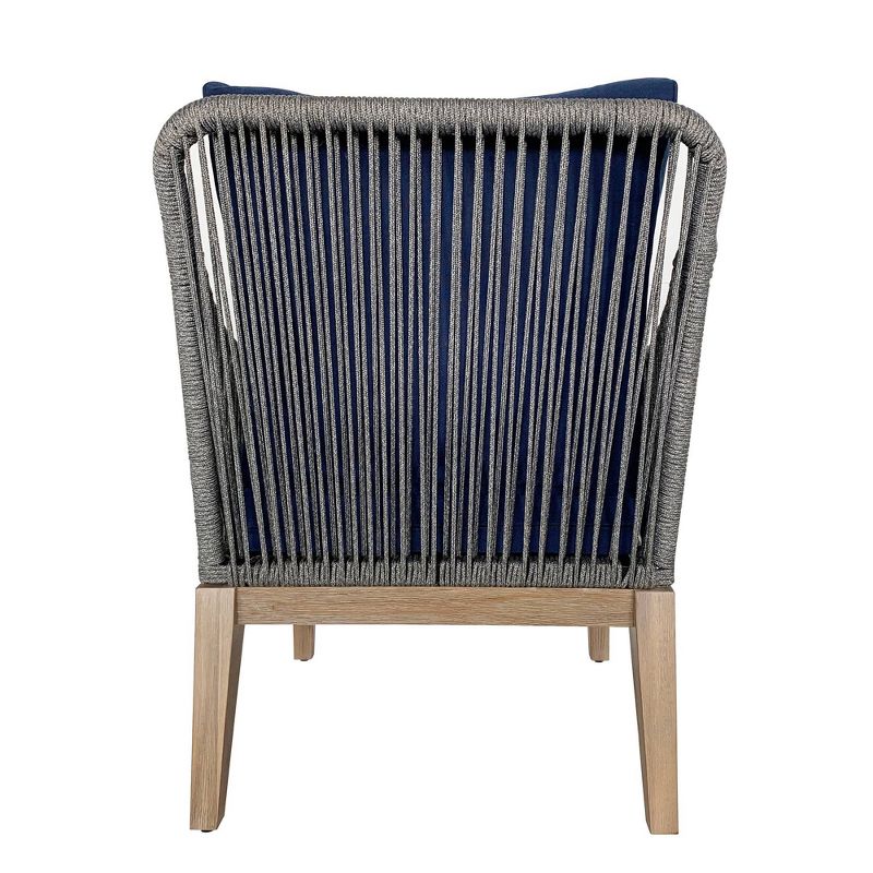 4pc Outdoor Conversation Set with Cushions - Navy - TK Classics